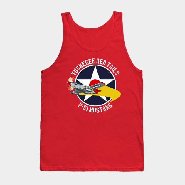 Tuskegee Red Tails Tank Top by PopCultureShirts